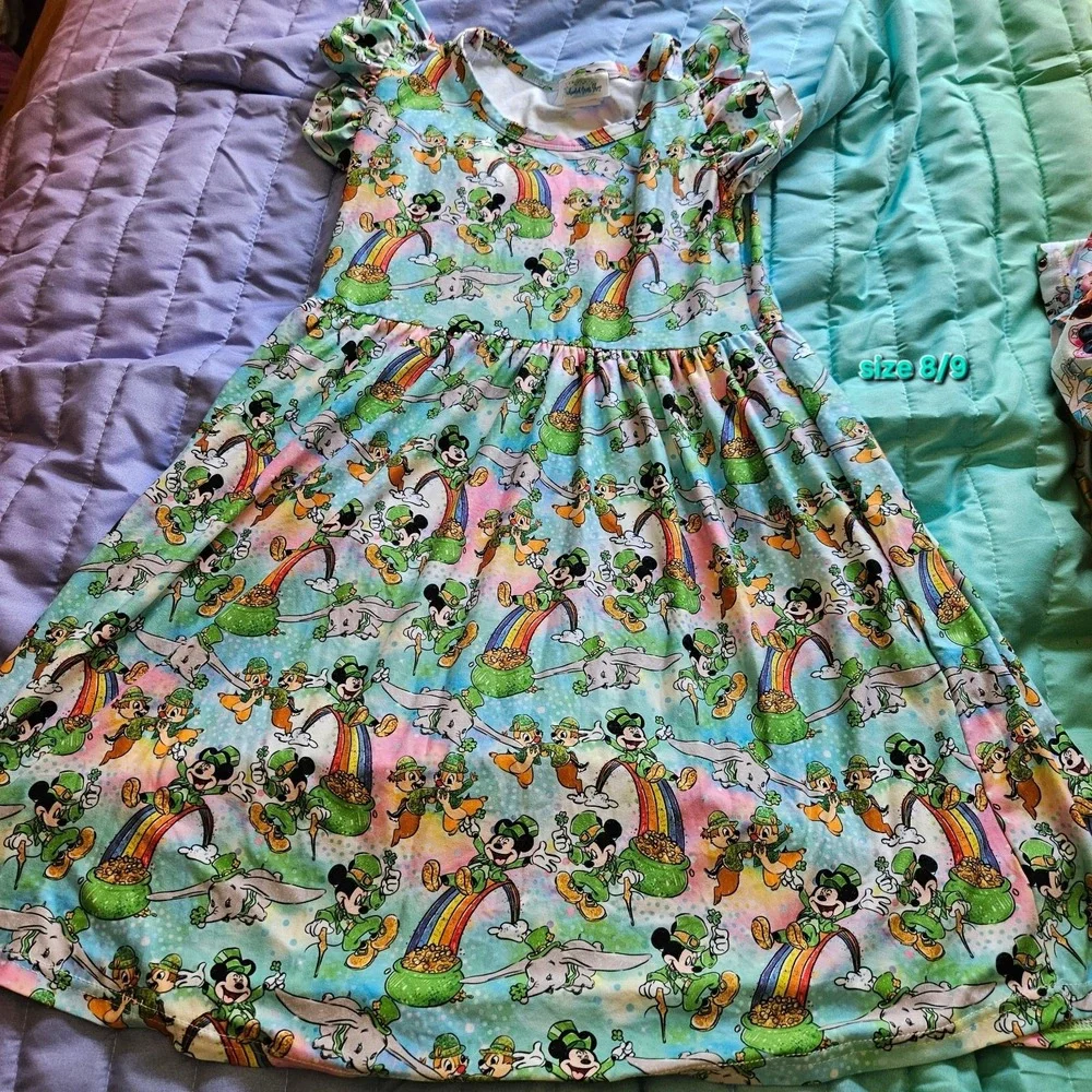 Disney‎ characters lucky rainbow dress size 8/9